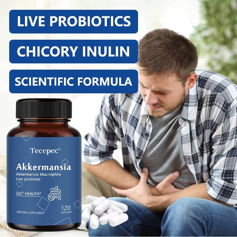 Akkermansia Probiotic Supplement – Gut Health, 120 Capsules