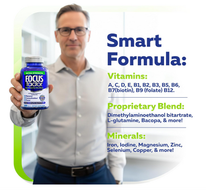 Focus Factor Extra Strength – Memory, Concentration & Focus Support, 120 ct