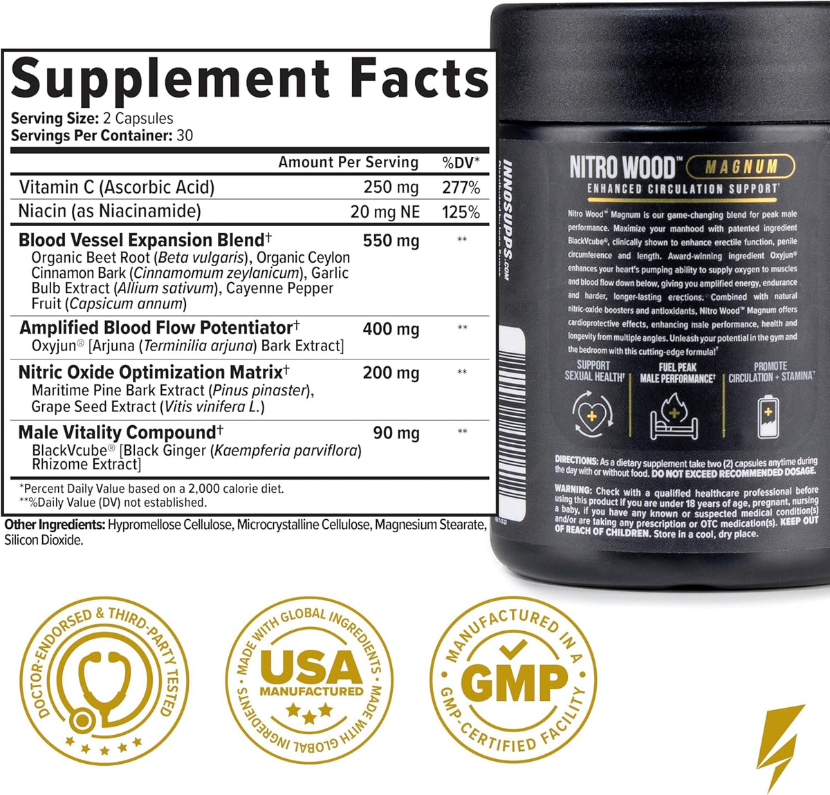 Inno Supps Nitro Wood MAGNUM – Stamina & Circulation Support