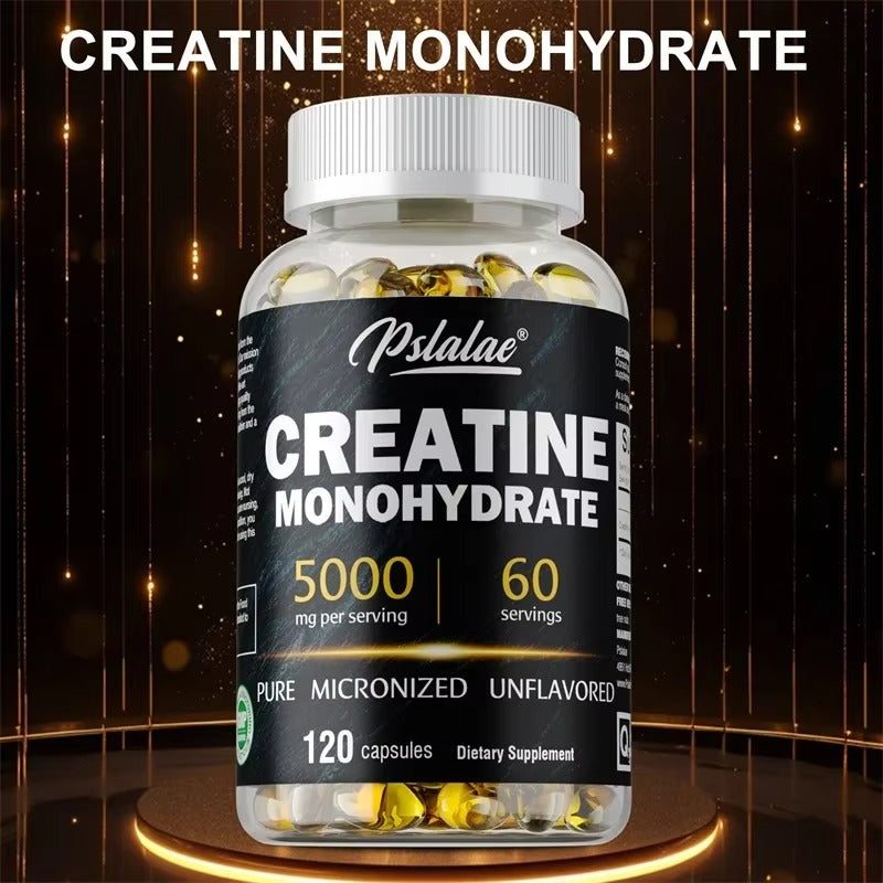 Creatine Monohydrate Capsules – 5000mg Muscle & Performance Support