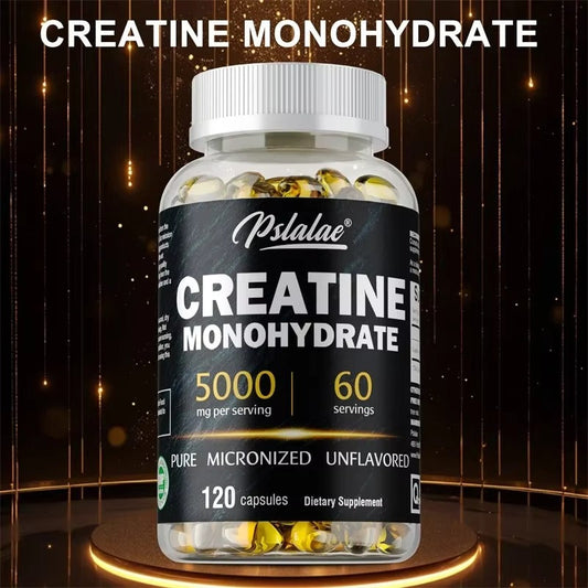Creatine Monohydrate Capsules – 5000mg Muscle & Performance Support