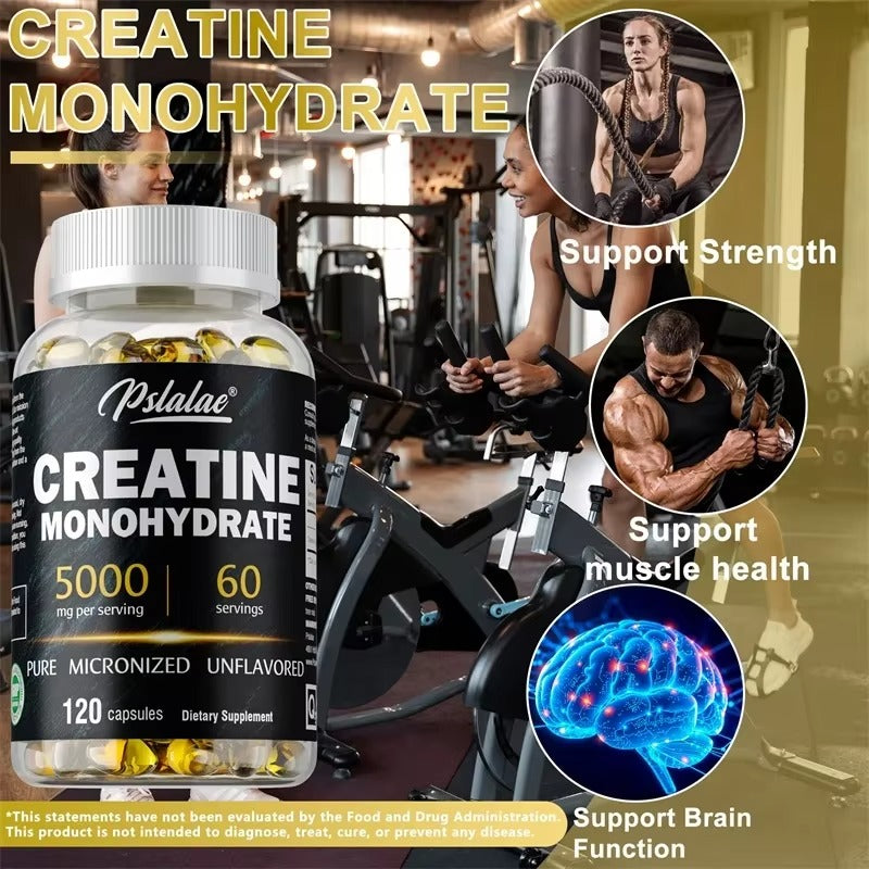 Creatine Monohydrate Capsules – 5000mg Muscle & Performance Support