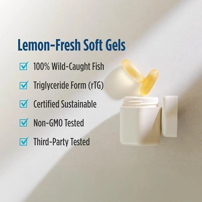 Nordic Naturals Ultimate Omega 2X, Lemon Flavor - 90 Soft Gels