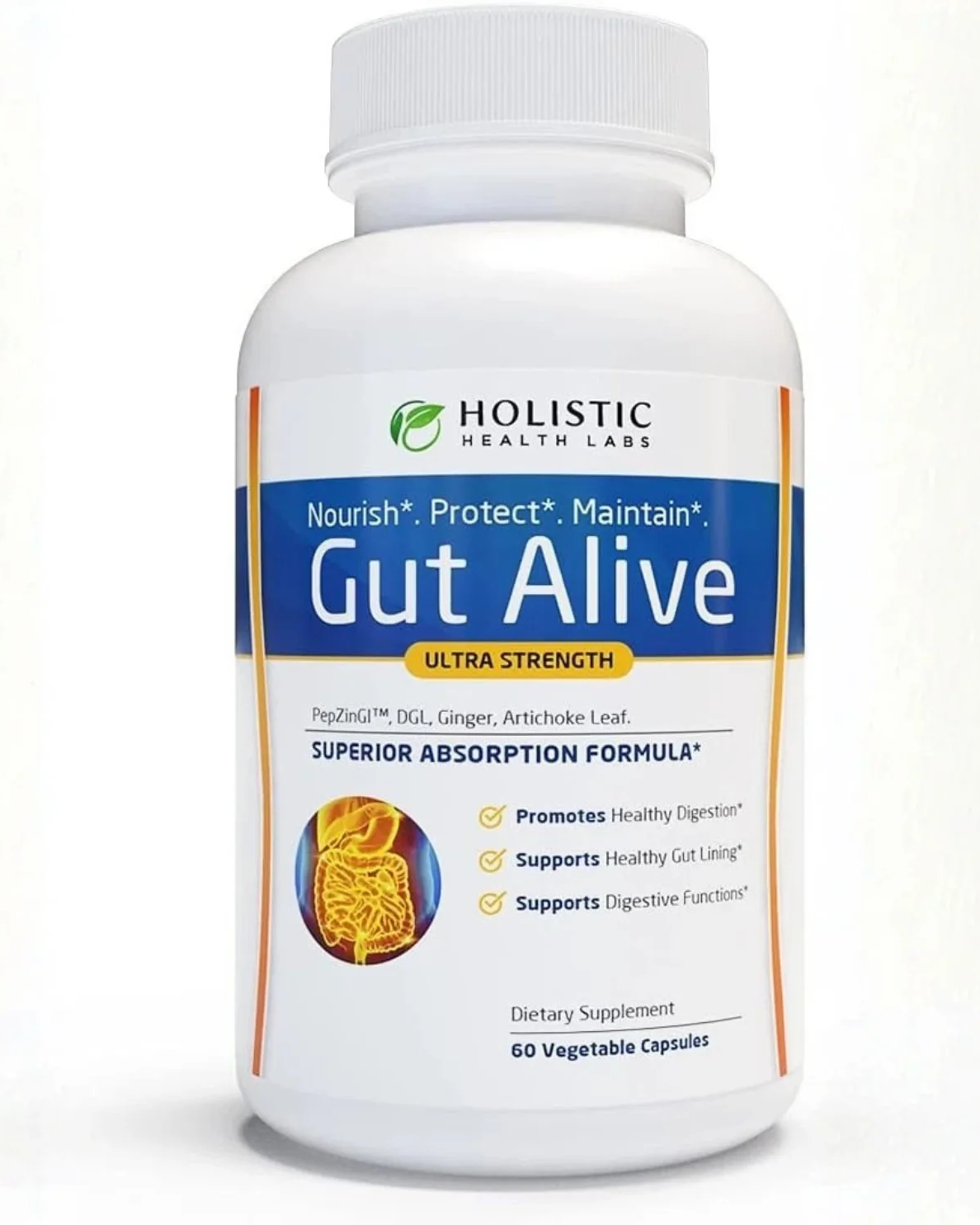 Gut Alive Ultra Strength – Gut & Digestive Health Support, 6 Capsules