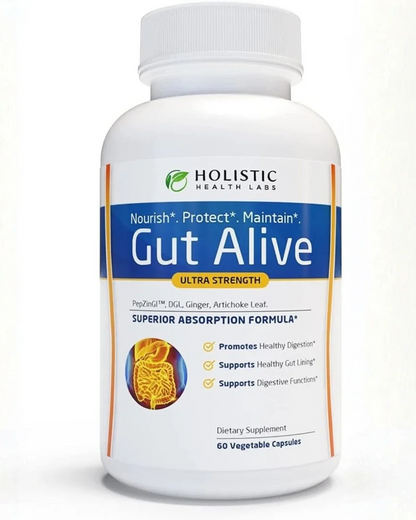 Gut Alive Ultra Strength – Gut & Digestive Health Support, 6 Capsules