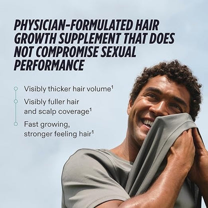 Nutrafol Men’s Hair Growth Supplement – 120 Capsules, 1-Month Supply