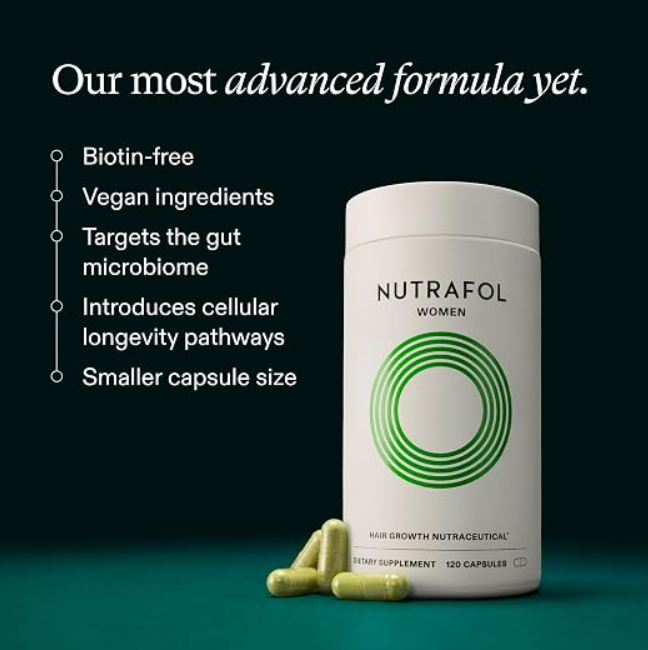 Nutrafol Women Hair Growth Supplement – Hair & Scalp Support, 120 Capsules
