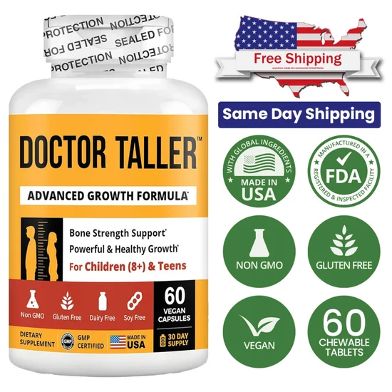 Doctor Taller Advanced Growth Formula – Kids & Teens ,60 Capsules