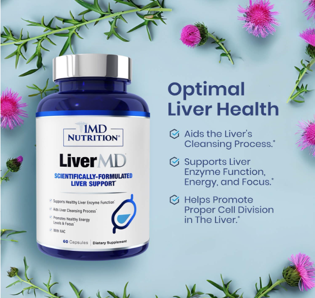 LiverMD Liver Support Supplement – Liver Health & Wellness, 60 Capsules