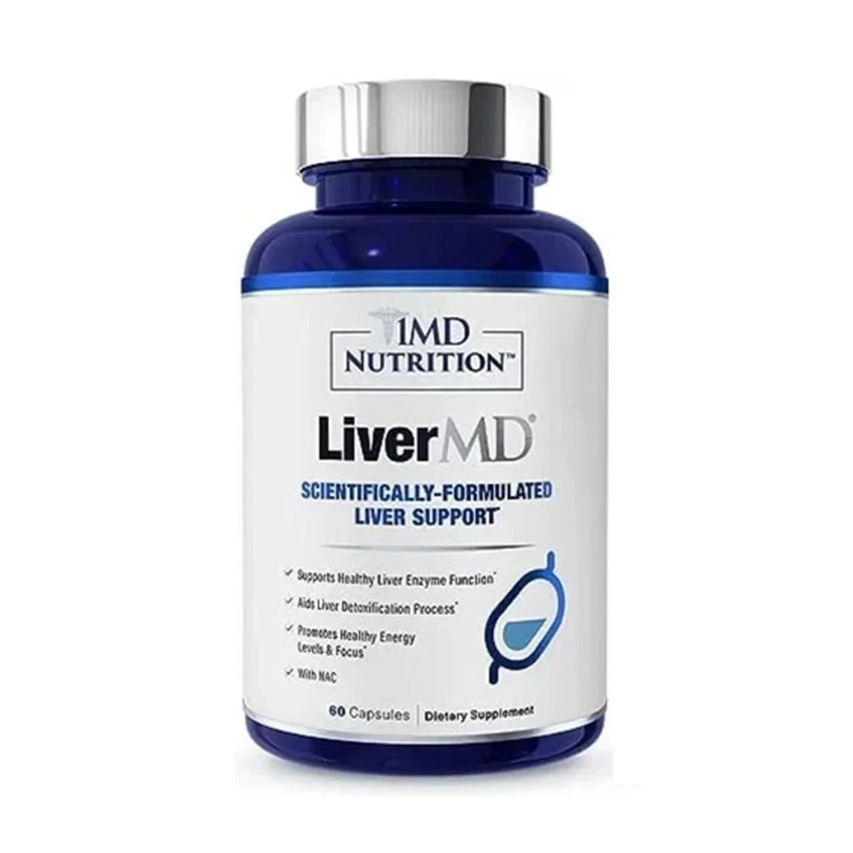LiverMD Liver Support Supplement – Liver Health & Wellness, 60 Capsules