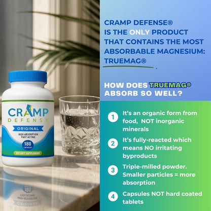 Cramp Defense® Magnesium – Leg & Muscle Cramp Support