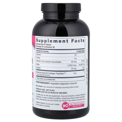NeoCell Collagen Peptides + Vitamin C & Biotin – 270 Tablets