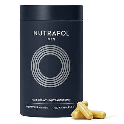 Nutrafol Men’s Hair Growth Supplement – 120 Capsules, 1-Month Supply