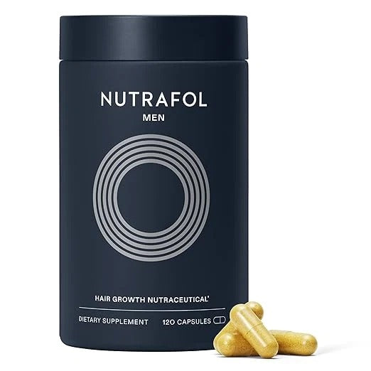 Nutrafol Men’s Hair Growth Supplement – 120 Capsules, 1-Month Supply