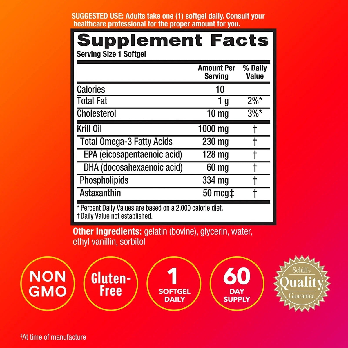 MegaRed Omega-3  Ultra Strength Heart Health Support, 60 Softgels