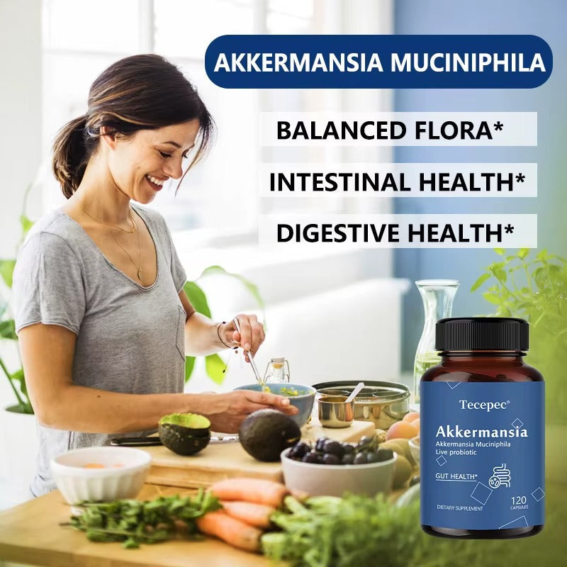 Akkermansia Probiotic Supplement – Gut Health, 120 Capsules