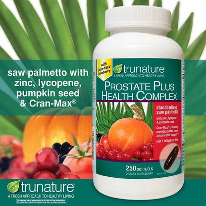 TruNature Prostate Plus Health Complex – Zinc & Lycopene, 250 Softgels