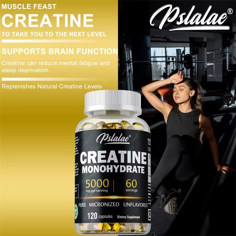 Creatine Monohydrate Capsules – 5000mg Muscle & Performance Support