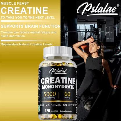 Creatine Monohydrate Capsules – 5000mg Muscle & Performance Support