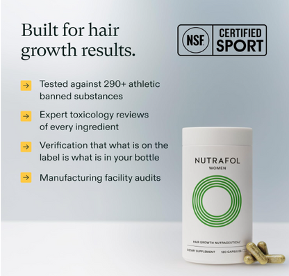 Nutrafol Women Hair Growth Supplement – Hair & Scalp Support, 120 Capsules