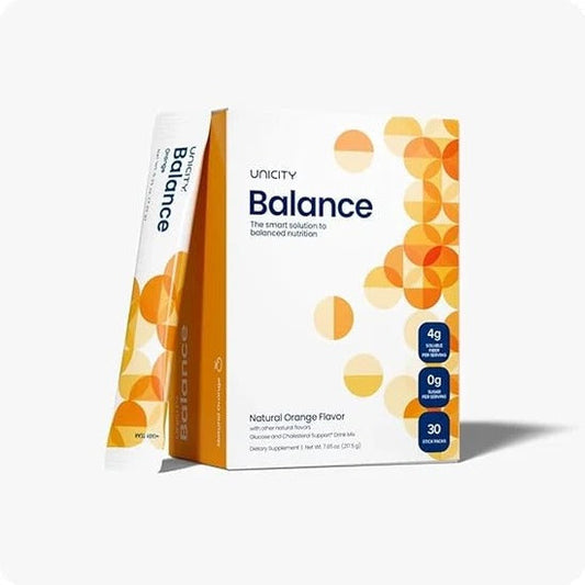 Unicity Balance Natural Orange – Carb Control & Digestive Support 30 Packets
